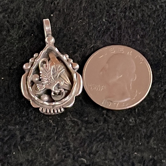 Sterling Eagle Pendant - Picture 2 of 3